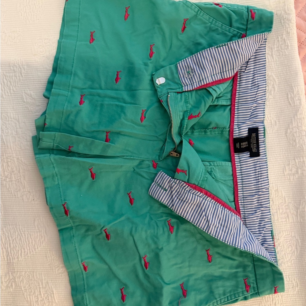 British Khaki woman’s Teal and Pink Shorts